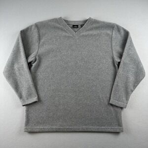 Redhead Fleece Sweater Mens XL Gray V-Neck Pullover Outdoors